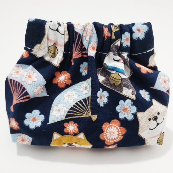 Hand Crafted Handbags - Japanese Coin Purse Pouch Wallet Bag Shiba Inu Dog